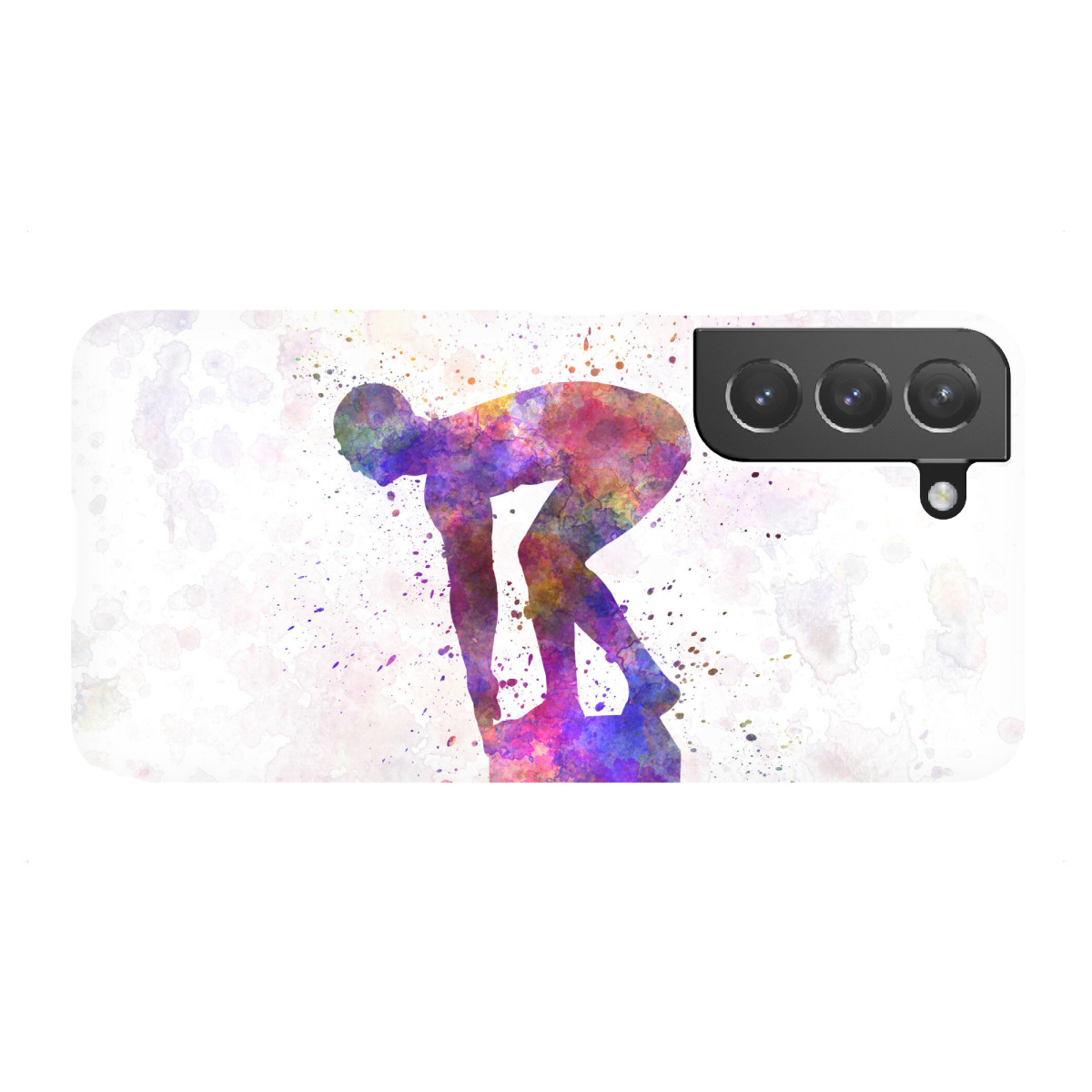 "Swimmer in watercolor"für Samsung Galaxy - Premium-Case Handyhülle artboxONE