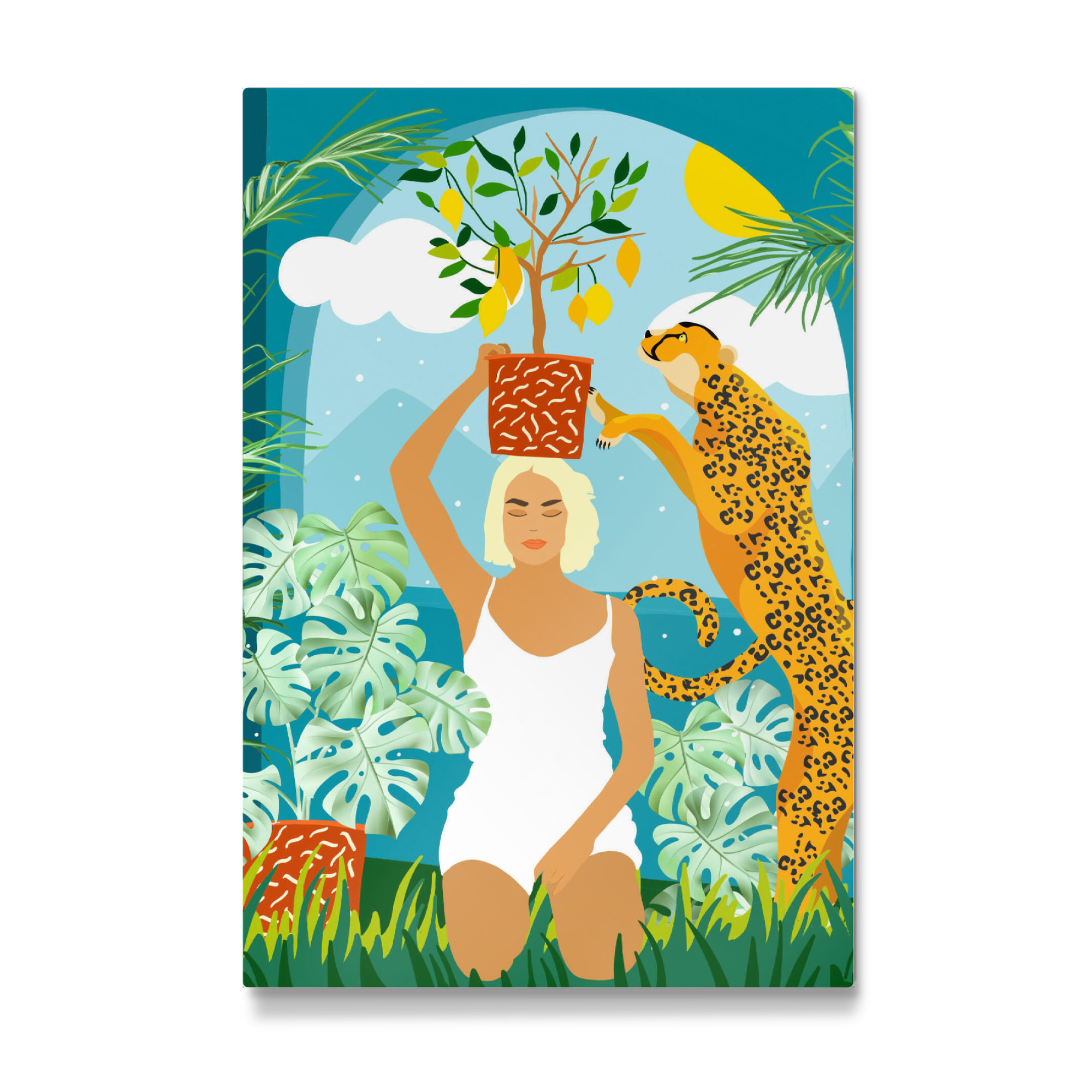 Galerie-Print "Bring The Jungle Home Illustration" 30x20 cm artboxONE