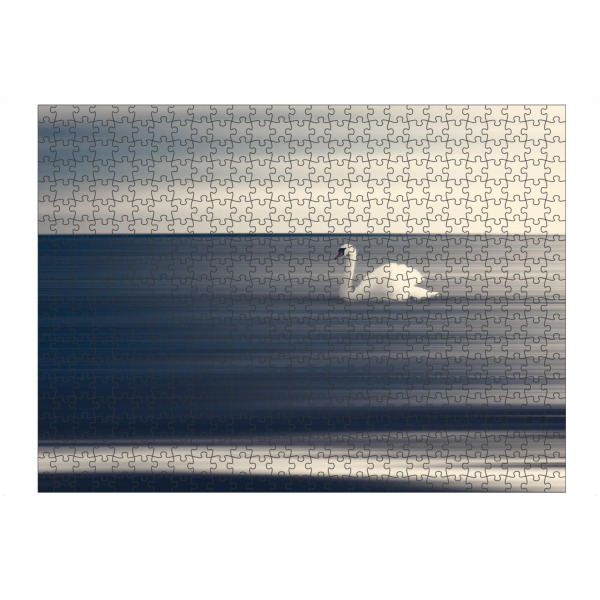 Puzzle Ravensburger "Schwan auf grauem Hintergrund" artboxONE - Natur,Tiere