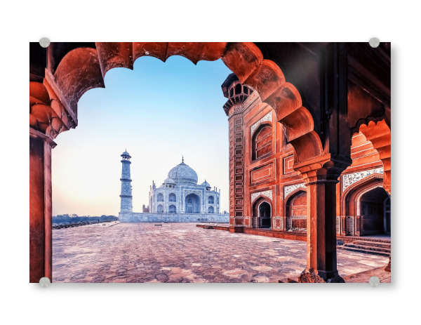 Acrylglasbild "Beautiful Taj" artboxONE - Städte,Reise,Architektur,Reise / Asien,Reise / Länder