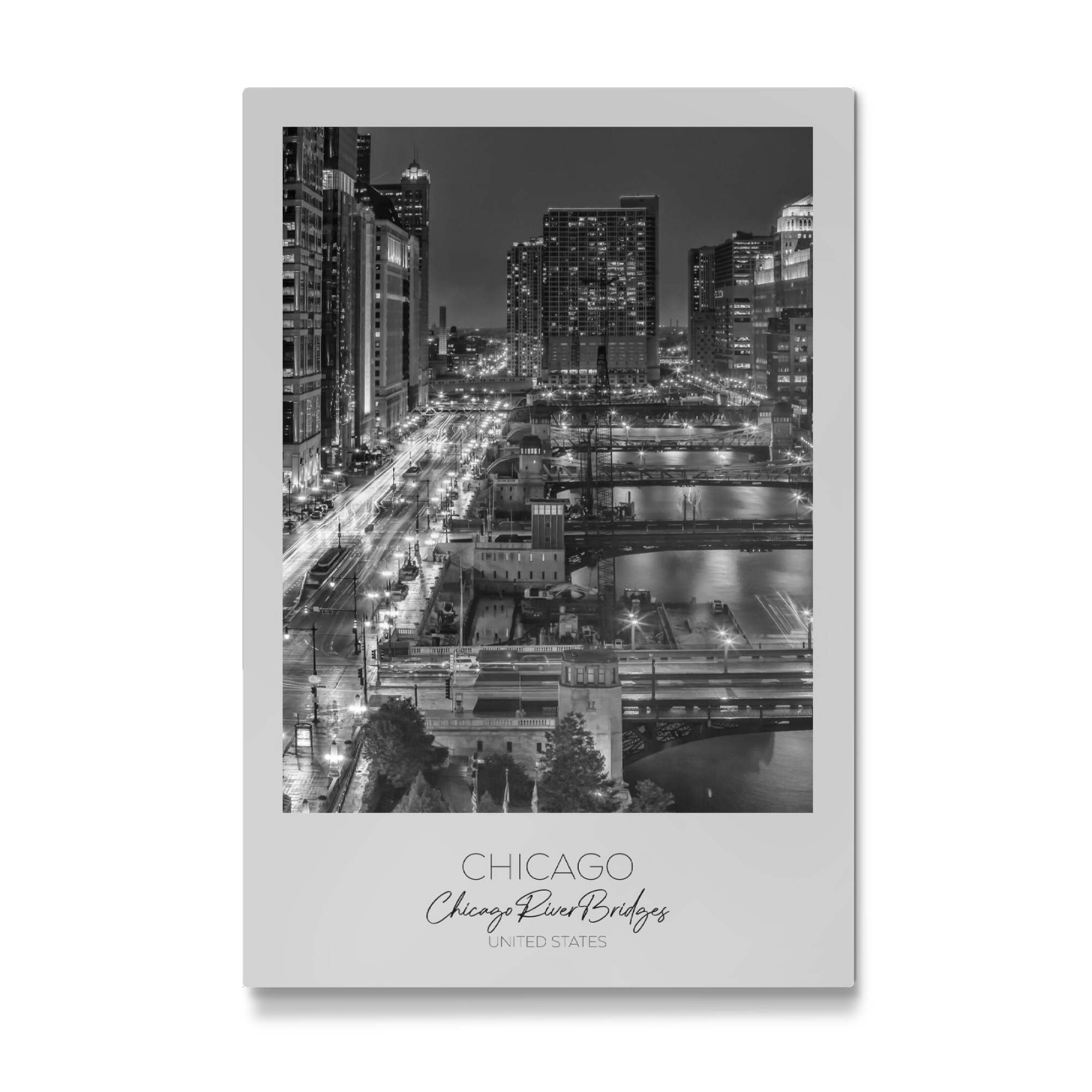 Galerie-Print "Im Fokus: CHICAGO RIVER Brücken" 75x50 cm artboxONE