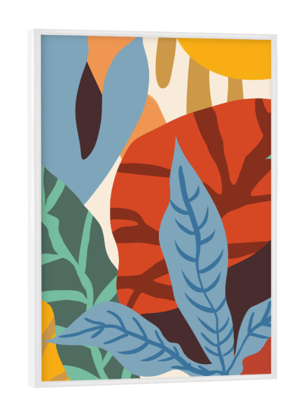 Poster mit weißem Rahmen "Wherever Life Plants You" artboxONE - Natur,Abstrakt