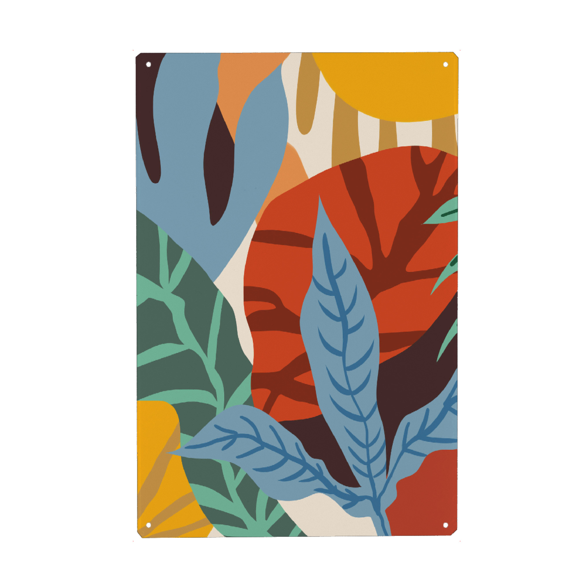 Metall Poster "Wherever Life Plants You" artboxONE - Natur,Abstrakt