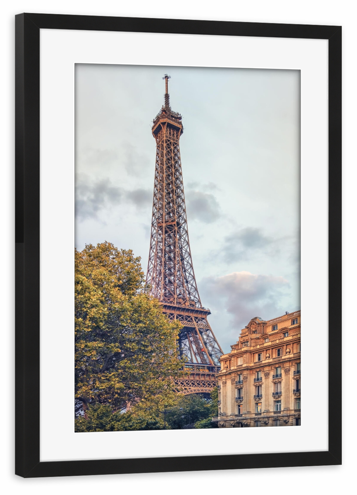 Poster mit Rahmen schwarz "Beautiful Paris City" artboxONE - Städte,Reise,Architektur,Städte / Paris,Reise / Länder