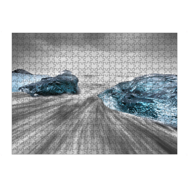 Puzzle Ravensburger "Blaues Eis" artboxONE - Natur,Reise,Reise / Strand und Meer