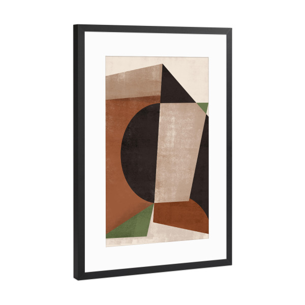 Poster mit Rahmen Schwarz (Metallic) "Minimal Clean" artboxONE - Abstrakt,Geometrie