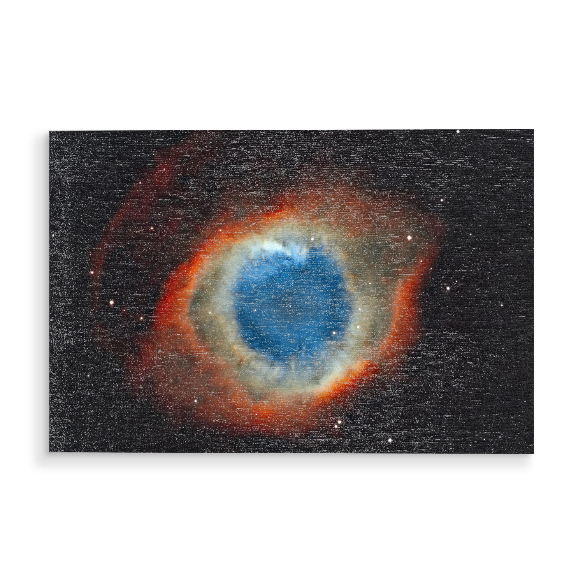 Holzbild "Helix Nebel" artboxONE - Galaxy - Weltall,Universum,Astronomie,Deepsky,Nebel,Auge gottes,Sterne,Space,Weltraum,Galaxy,Galaxie,Stars,Universe