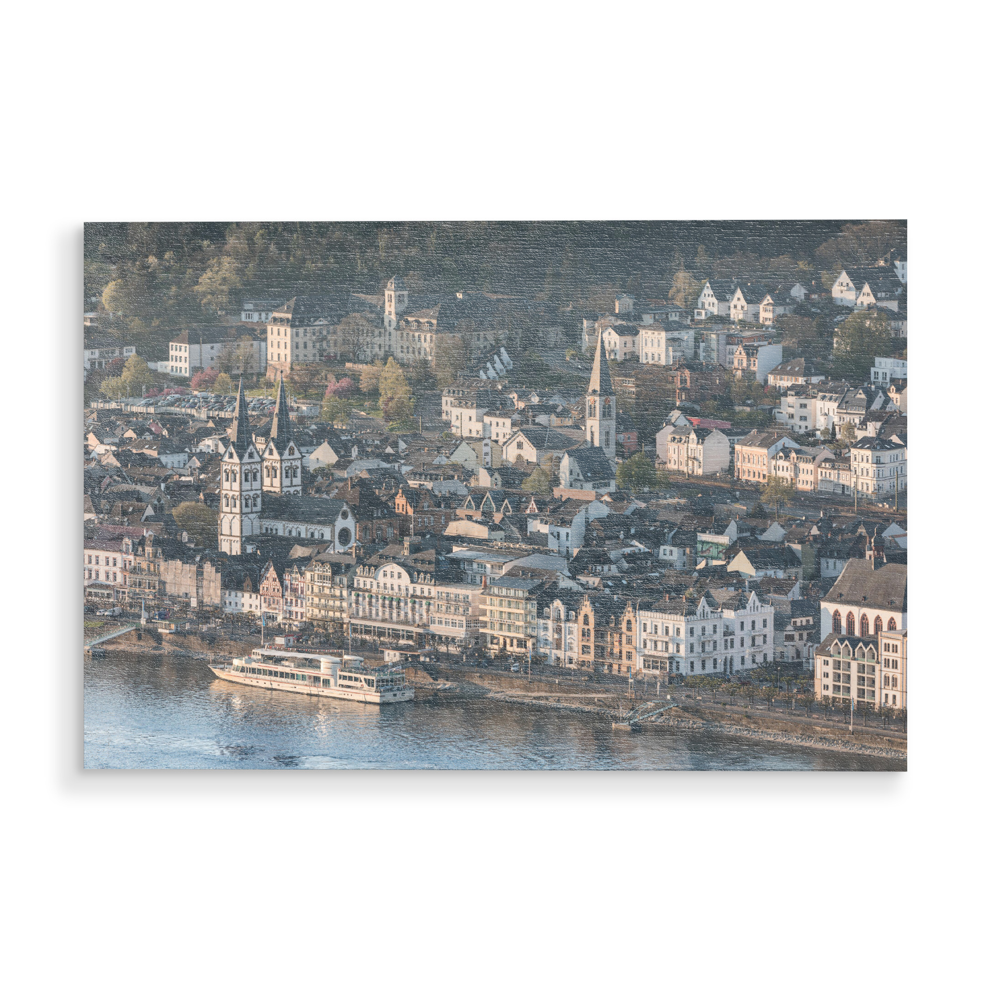 Holzbild "Boppard City" artboxONE - Städte,Architektur