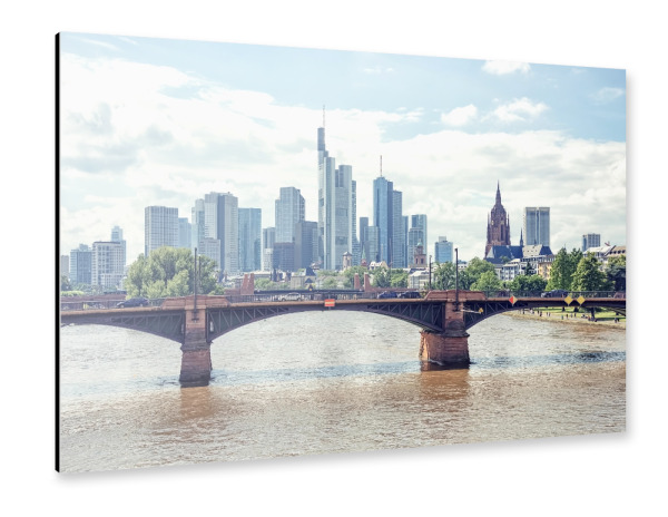 Alu-Dibond "Frankfurt By The River" 30x20 cm artboxONE