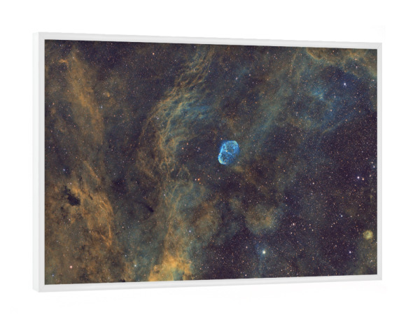 Poster mit weißem Rahmen "Emissionsnebel" artboxONE - Galaxy