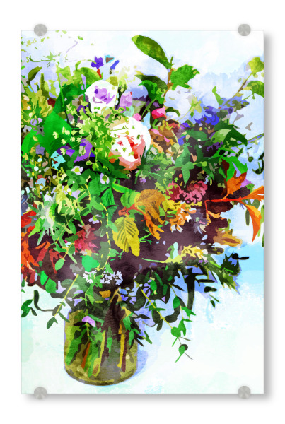Acrylglasbild "I must have flowers" artboxONE - Natur,Floral