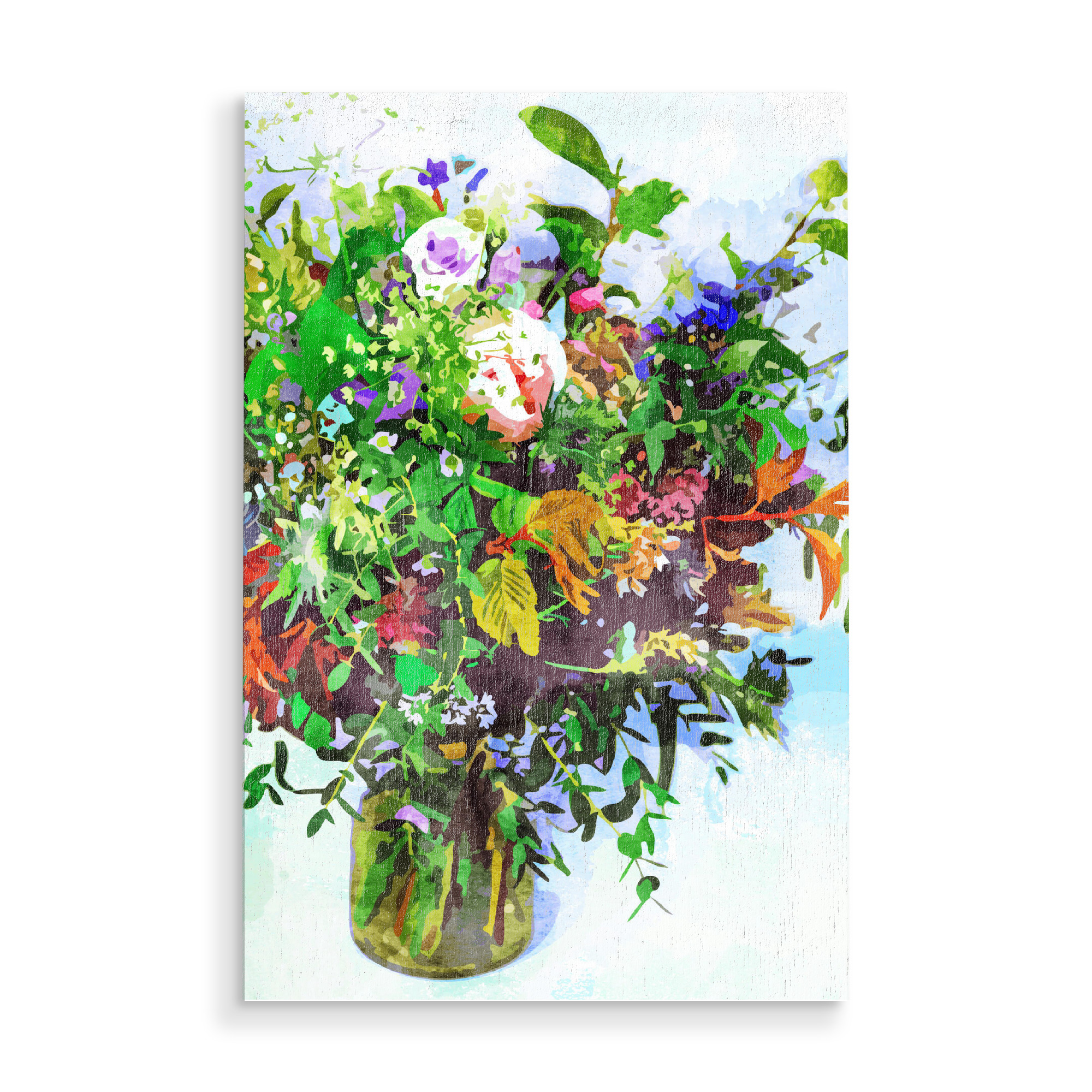 Holzbild "I must have flowers" artboxONE - Natur,Floral