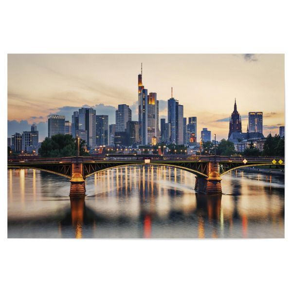 Poster "Frankfurt Sunset" artboxONE - Städte,Reise,Architektur,Städte / Frankfurt,Reise / Länder