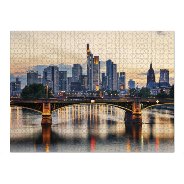 Puzzle Ravensburger "Frankfurt Sunset" artboxONE - Städte,Reise,Architektur,Städte / Frankfurt,Reise / Länder