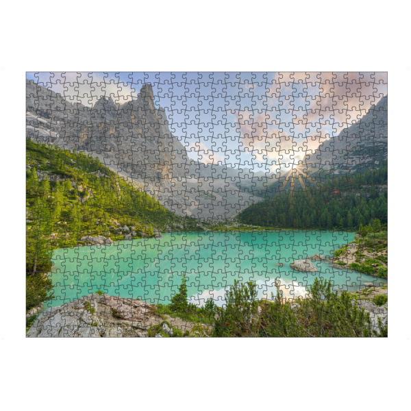 Puzzle Ravensburger "Lago di Sorapis in den Dolomiten" artboxONE - Natur,Reise,Reise / Länder