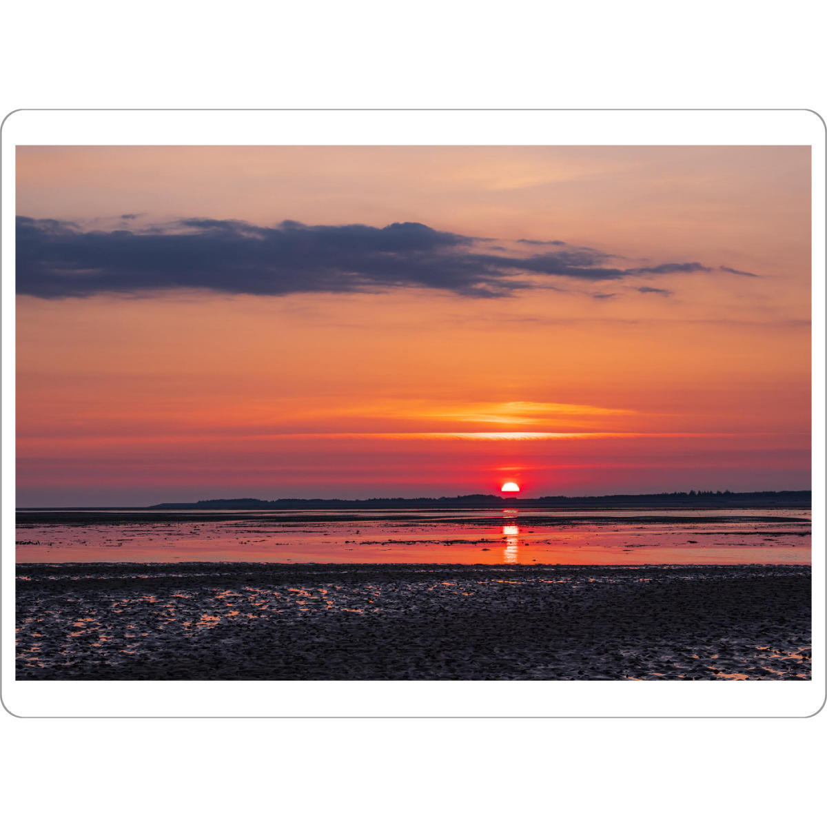Tischset "Wattenmeer und Sonnenaufgang" artboxONE - Natur,Reise,Reise / Strand und Meer