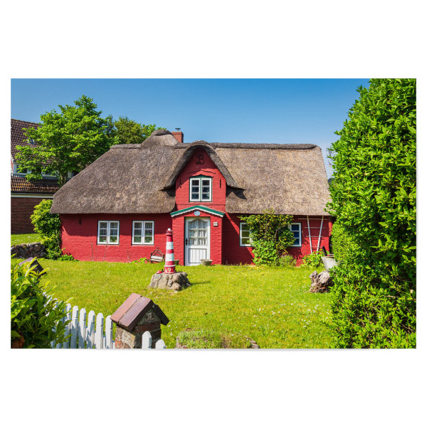 Poster 30x20 cm "Haus in Norddorf" artboxONE - Reise,Architektur