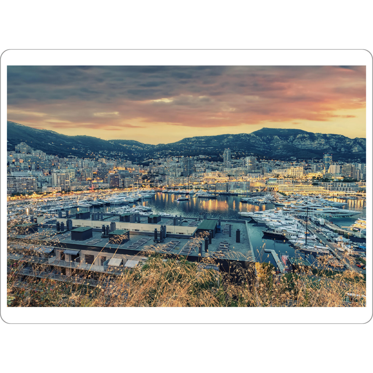 Tischset "Monaco Harbour" artboxONE - Städte,Reise,Architektur,Reise / Länder,Städte / Weitere