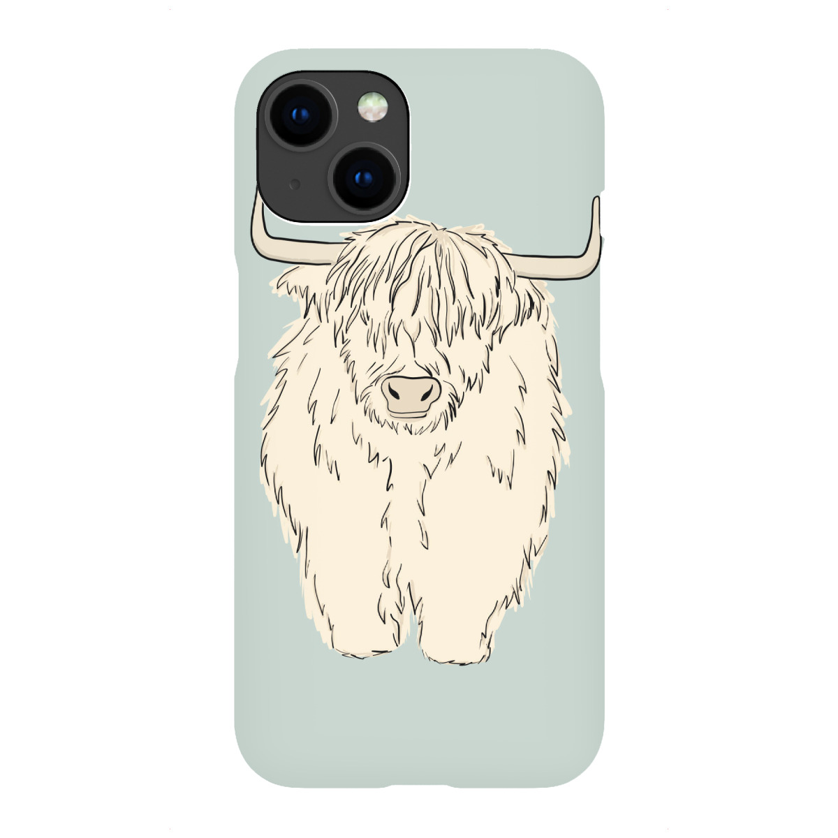 iPhone "Blonde Highland Cow" Premium-Case Handyhülle artboxONE