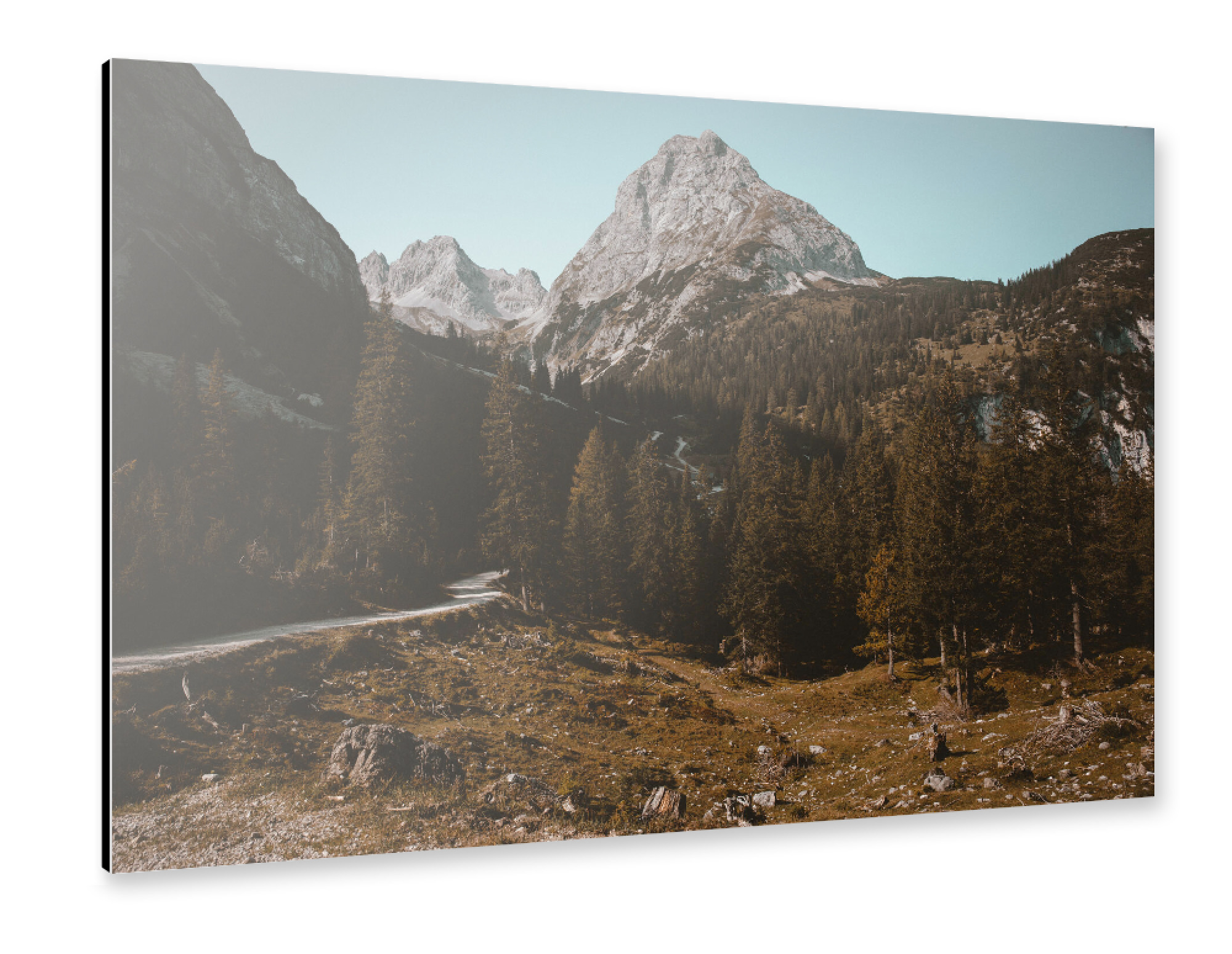 Alu-Dibond "Way to Happiness" 75x50 cm artboxONE