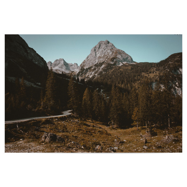 Poster 30x20 cm "Way to Happiness" artboxONE - Natur,Reise - Way,Weg,Berg,Berge,Mountain,Mountains,Natur,Nature,Landschaft,Landscape
