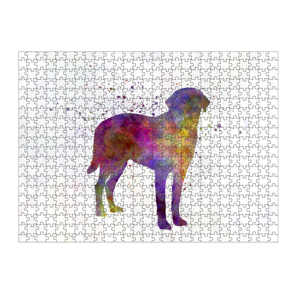 Puzzle Ravensburger "Broholmer in watercolor" artboxONE - Tiere,Abstrakt