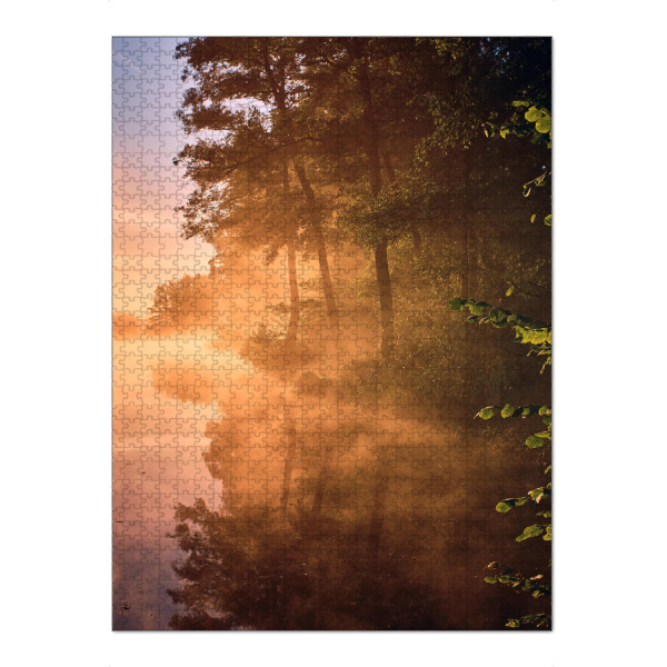 Puzzle Ravensburger "Goldener Herbstnebel" artboxONE - Natur,Reise