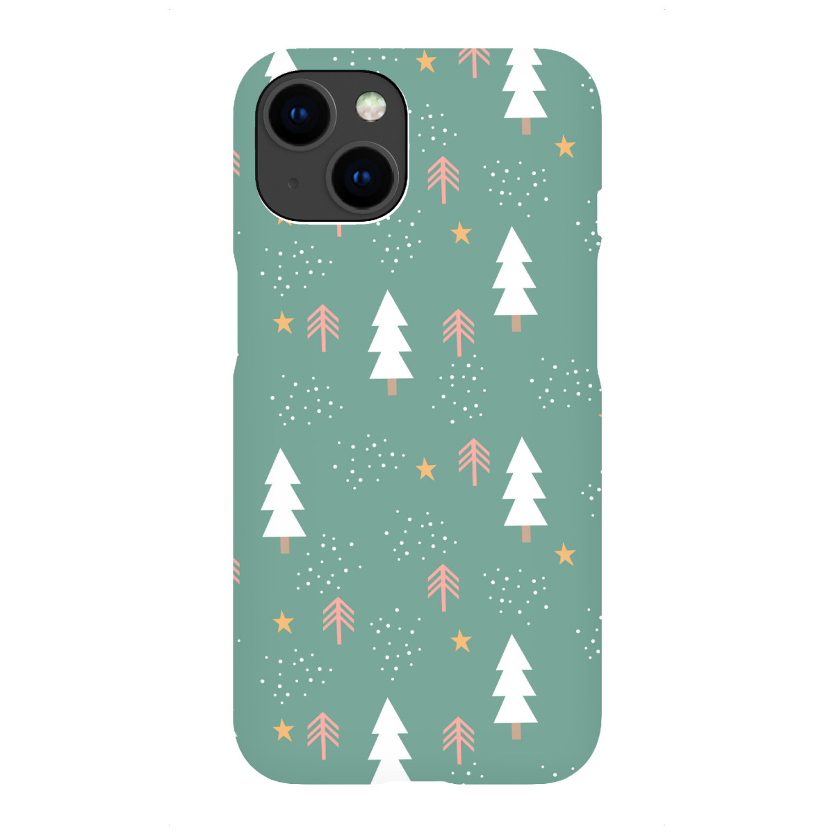 iPhone "Grünes Winter Tannen Muster" Premium-Case Handyhülle artboxONE