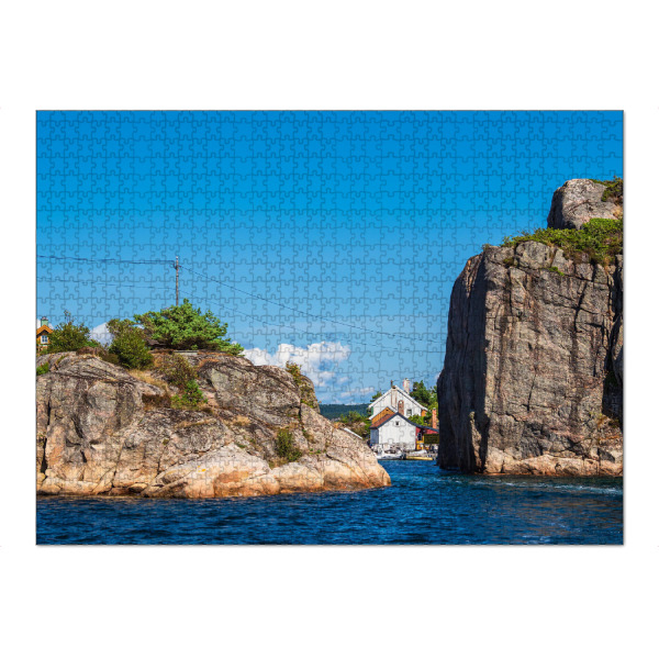 Puzzle Ravensburger "Olavsund in Norwegen" artboxONE - Natur,Reise,Reise / Strand und Meer,Reise / Länder
