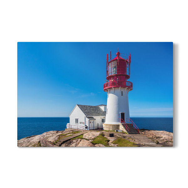Galerie-Print "Leuchtturm, Felsen und Meer" 30x20 cm artboxONE