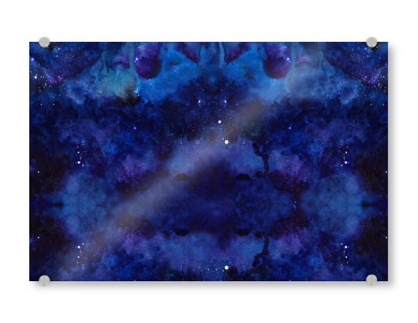 Acrylglasbild "Blaues Universum" artboxONE - Abstrakt,Unterwasser,Galaxy