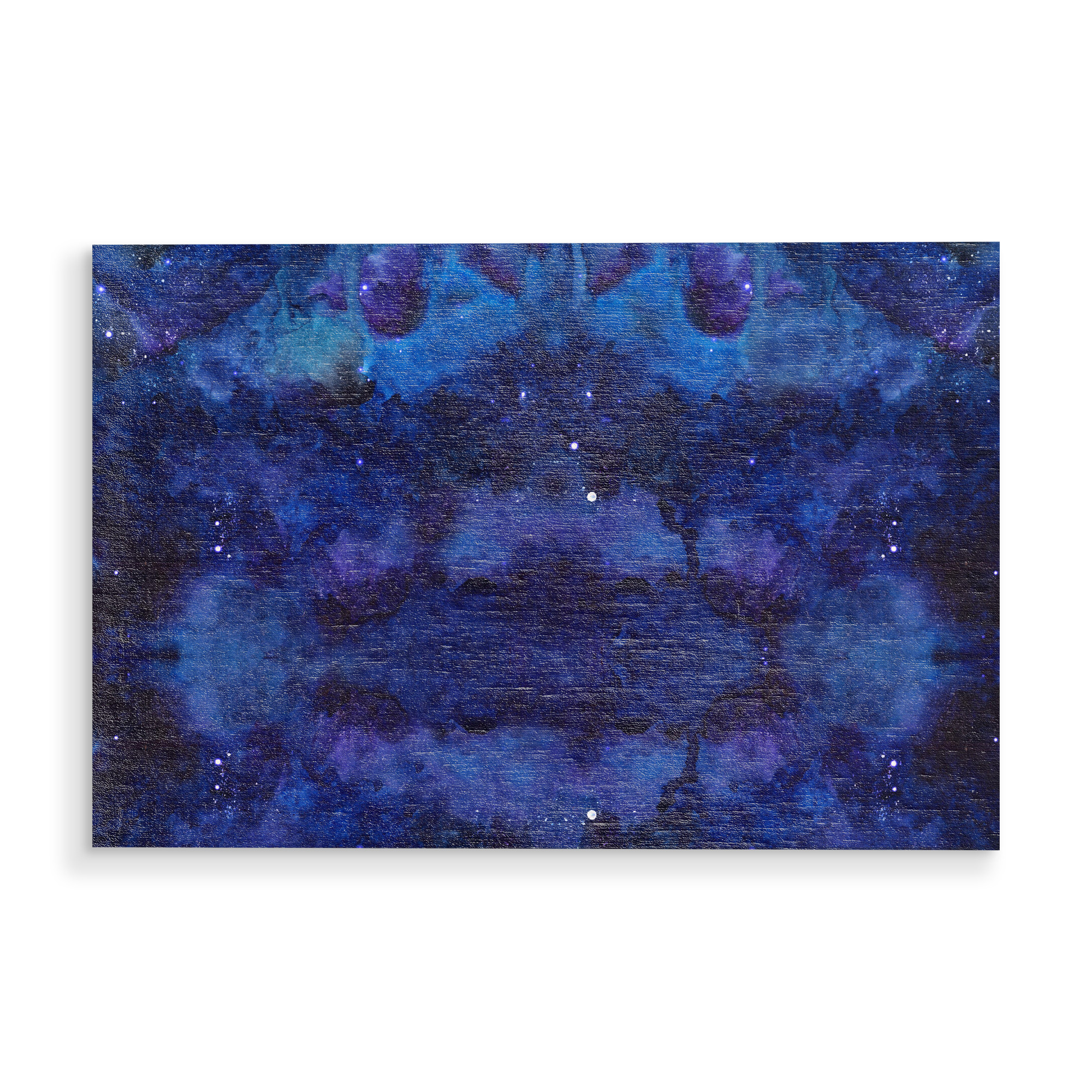 Holzbild "Blaues Universum" artboxONE - Abstrakt,Unterwasser,Galaxy