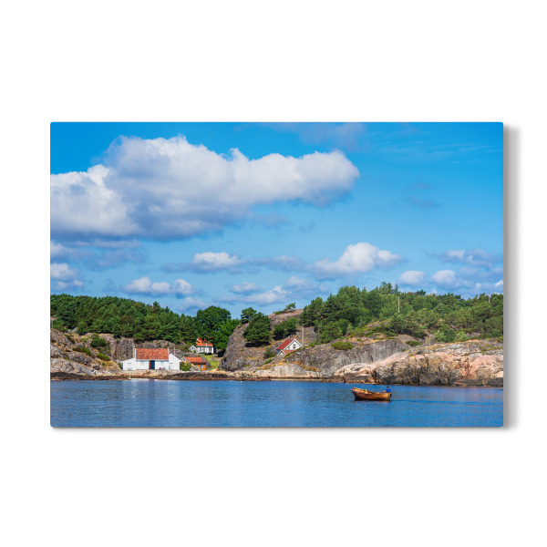 Galerie-Print "Boot vor Monsøya in Norwegen" 30x20 cm artboxONE