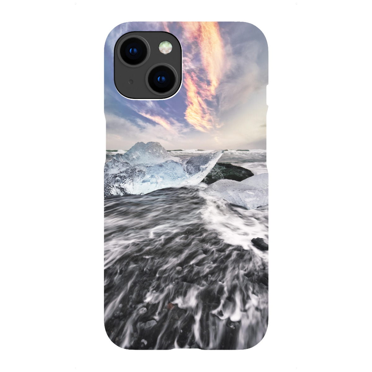 "Eisblöcke und Wellen"für iPhone - Premium-Case Handyhülle artboxONE
