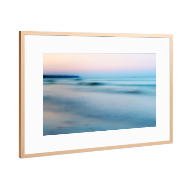 Poster mit Rahmen Kupfer "Goldene Stunde an der Ostsee" artboxONE - Natur,Reise,Reise / Strand und Meer
