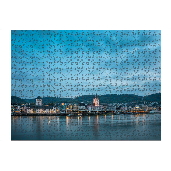 Puzzle Ravensburger "Boppard Blaue Stunde" artboxONE - Städte