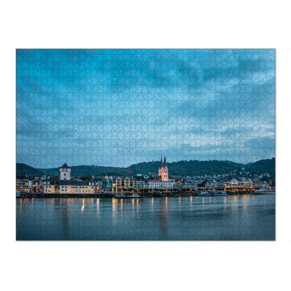 Puzzle Ravensburger "Boppard Blaue Stunde" artboxONE - Städte