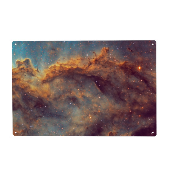 Holzbild "Rim Nebula" artboxONE - Galaxy - Nebel,Sterne,Universum,Weltall,Stars,Universe,Galaxy,Space,Weltraum,Astro,Astronomie,Deepsky
