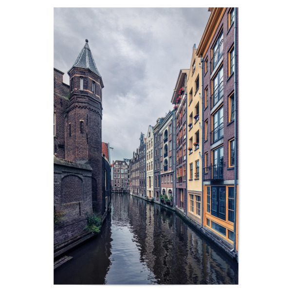 Poster "Canal In Amsterdam" artboxONE - Städte,Reise,Architektur,Reise / Länder,Städte / Amsterdam
