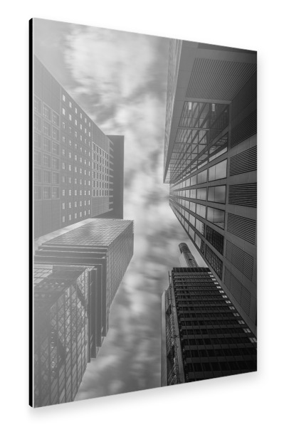 Alu-Dibond "Dark Skyscrapers" 30x20 cm artboxONE