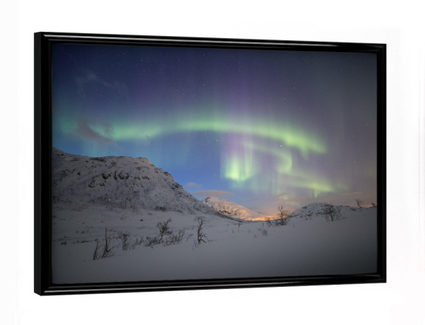Poster mit schwarzem Rahmen "Magischer Winter" artboxONE - Natur