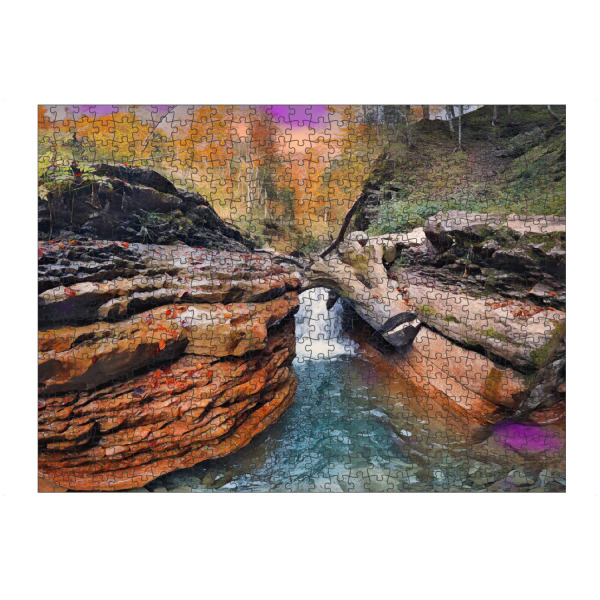 Puzzle Ravensburger "Das Ende der Schlucht" artboxONE - Natur,Abstrakt