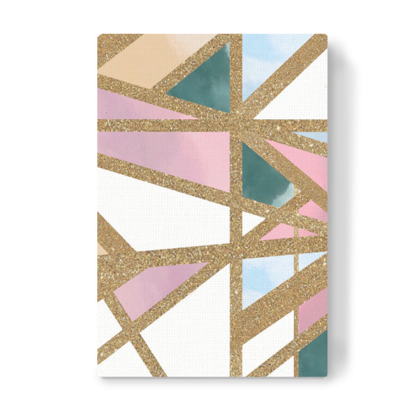 Leinwandbild "Loft white rose" artboxONE - Abstrakt,Geometrie - White,Rose,Gold,Bunt,Colorful,Formen,Shapes,Geometrie,Geometry,Abstract,Abstrakt