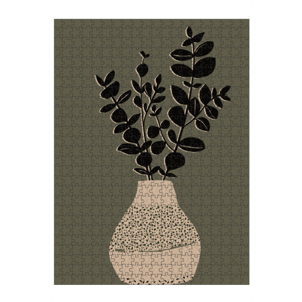 artboxONE Puzzle "Abstract plant in a vase" artboxONE - Natur,Floral,Abstrakt