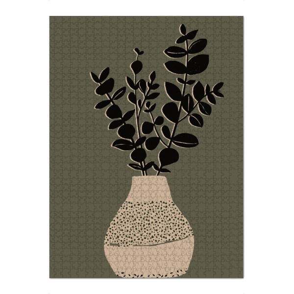 Puzzle Ravensburger "Abstract plant in a vase" artboxONE - Natur,Floral,Abstrakt