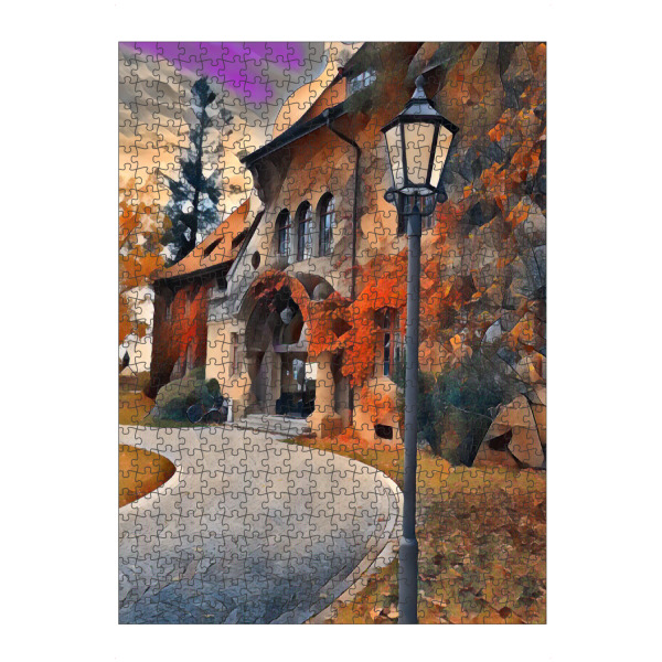 Puzzle Ravensburger "Die Laterne" artboxONE - Städte / München,Abstrakt,Streetart