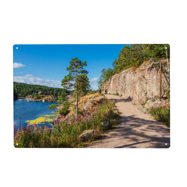 Metall Poster "Bucht Stølekilen in Norwegen" artboxONE - Natur,Reise,Architektur,Reise / Strand und Meer,Reise / Länder