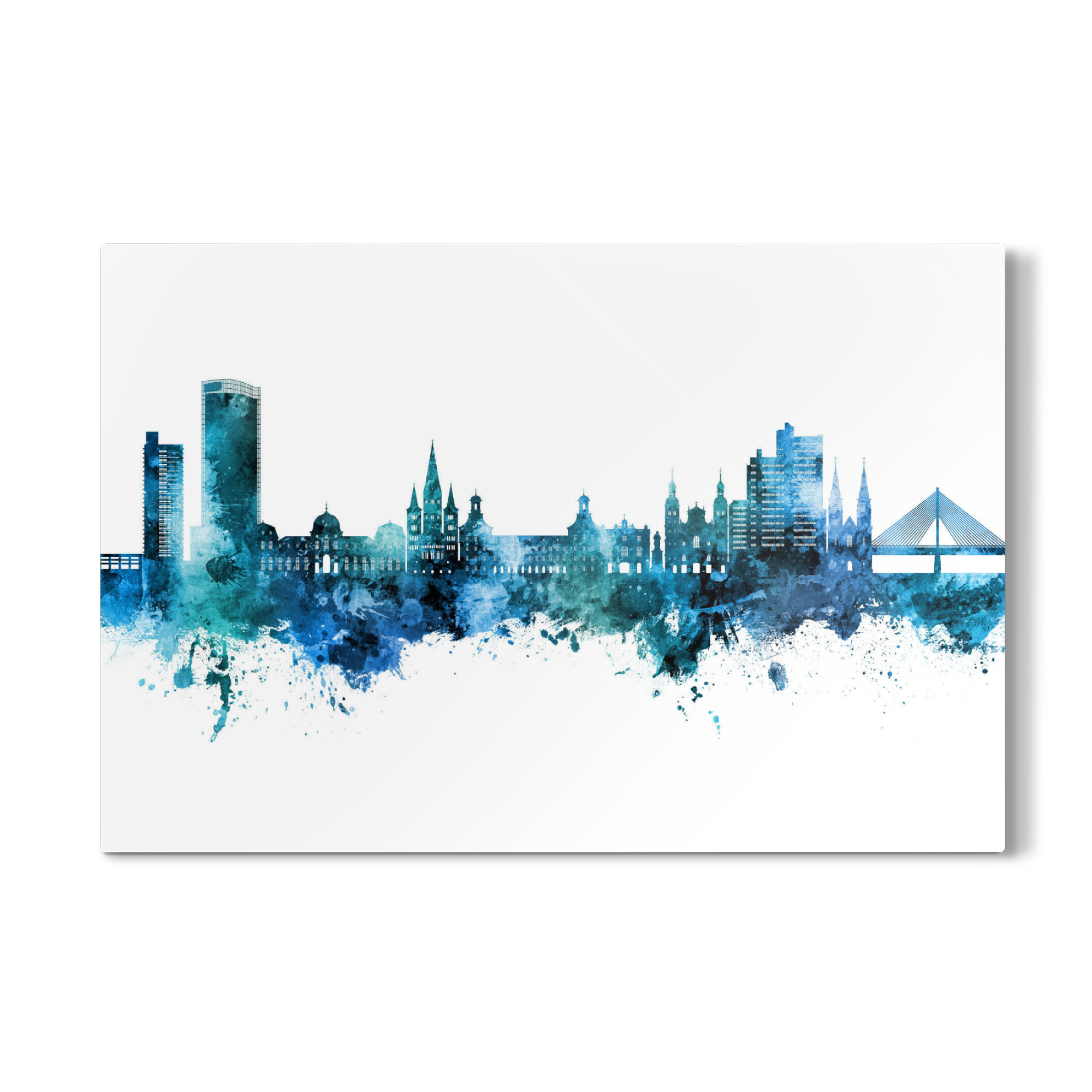 Galerie-Print "Bonn Germany Skyline Blue" 75x50 cm artboxONE