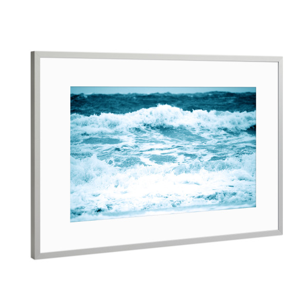 Poster mit Rahmen Silber "Meer Zeeland" artboxONE - Natur,Reise,Reise / Strand und Meer,Reise / Länder