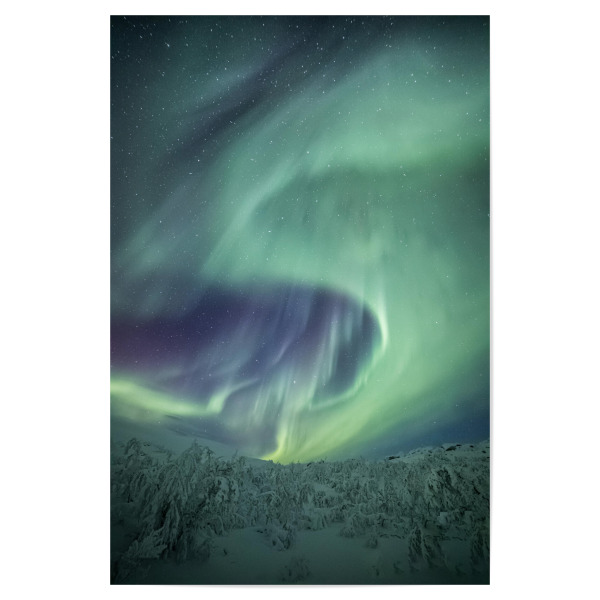 Poster 30x20 cm "Aurora over Scandinavia" artboxONE - Natur